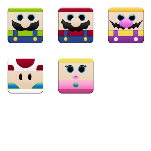 Super Mario Box Pack 1 icon sets preview