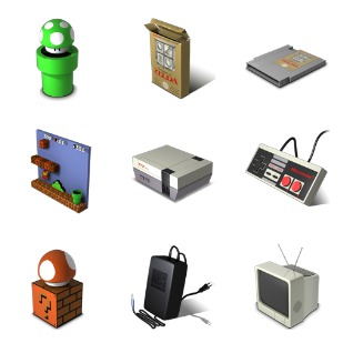 Nes icon sets preview