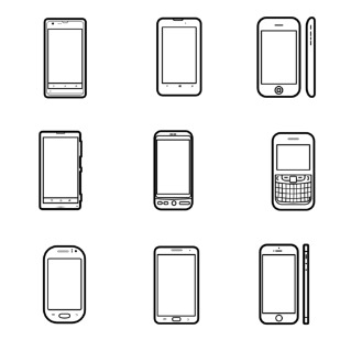 popular mobiles icon sets preview