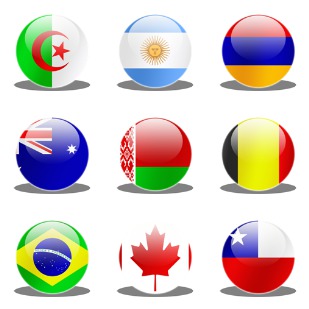 Flags icon sets preview