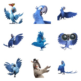 Rio 2 Movie icon sets preview