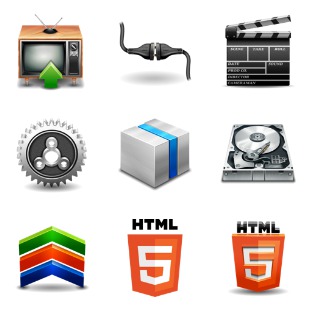 HTML5 icon sets preview