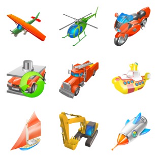 Transport For Vista icon sets preview