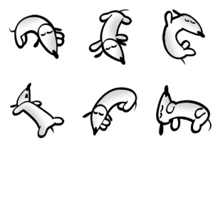 Dog icon sets preview