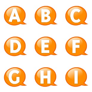 Speech Balloon Orange icon sets preview