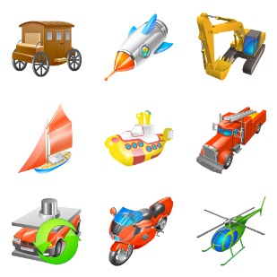 Transport For Vista icon sets preview