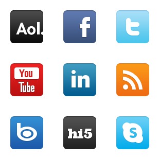 WPZOOM Social Networking Set icon sets preview