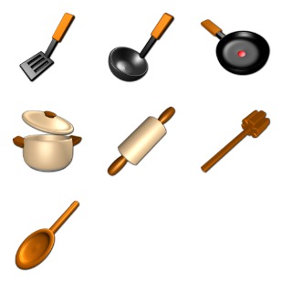 Virtual Kitchen icon sets preview