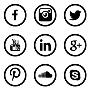 Social Web icon sets preview