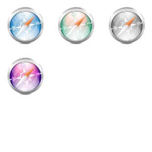 Metallic Safari icon sets preview