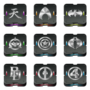 Skrynium Black icon sets preview