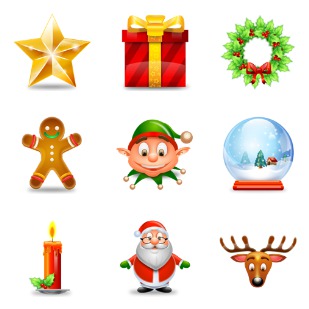 Stunning Christmas icon sets preview