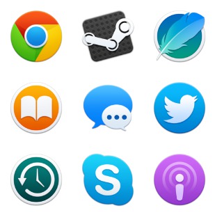 Round App icon sets preview