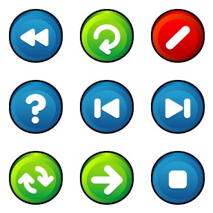 Button icon sets preview