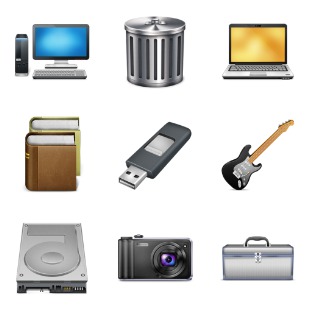 Unleashed Vol. 1 - Computer Hardware icon sets preview