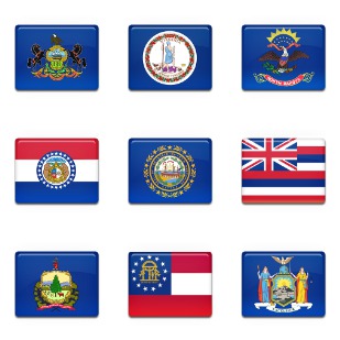 50 States icon sets preview