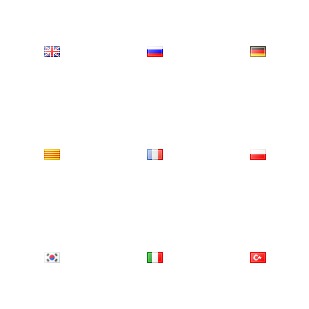 Flags icon sets preview