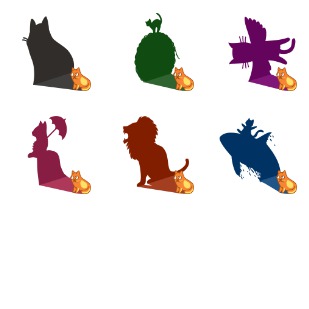 Cat Shadows icon sets preview