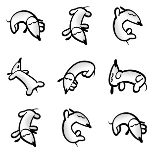 Dog icon sets preview