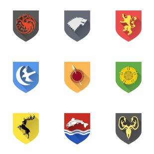 Game Of Thrones icon sets preview