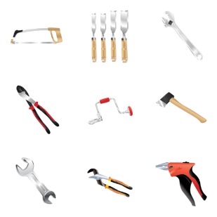 Tools icon sets preview