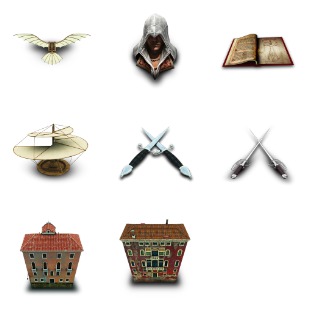 Assassins Creed II icon sets preview