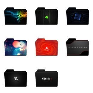 Windows 7 Folder Pack icon sets preview