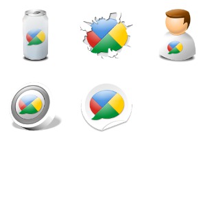 Google Buzz icon sets preview