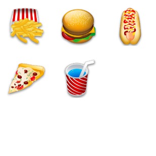 Food icon sets preview