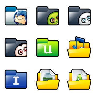 Sleek XP: Folders icon sets preview