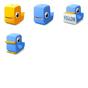 Twitter Block icon sets preview