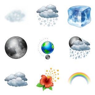 Weather icon sets preview