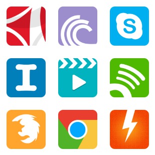 Flataps icon sets preview