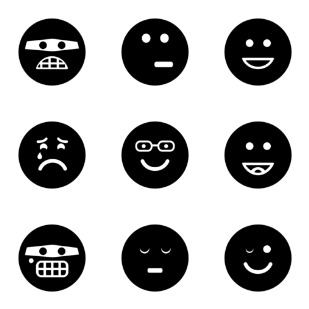 emotions filled icon sets preview