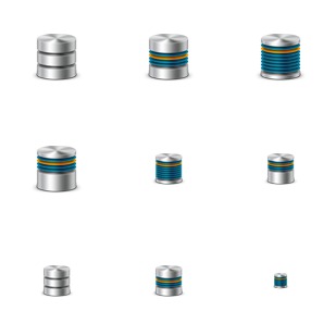 Database icon sets preview