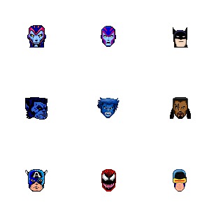 Heroes And Villains icon sets preview