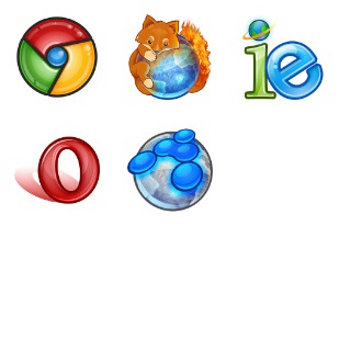 Browser icon sets preview