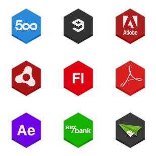 Hex icon sets preview