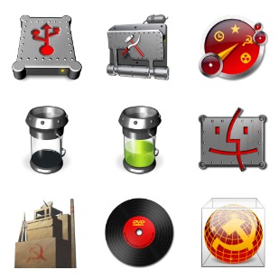 Soviet Linux icon sets preview