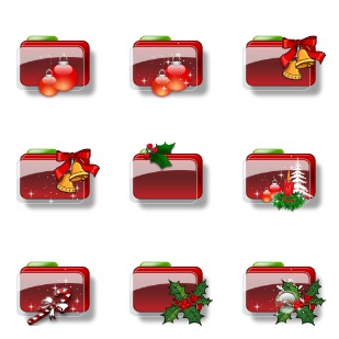 Christmas orama icon sets preview