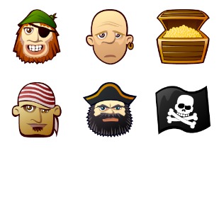 Jolly Roger icon sets preview