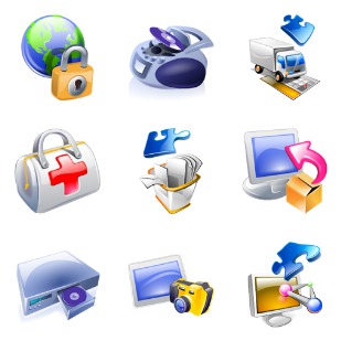 computer tech icon sets preview