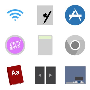 Minimalism icon sets preview