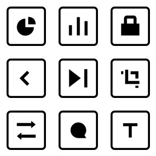 squared ui icon sets preview