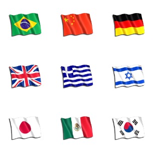 Flags icon sets preview