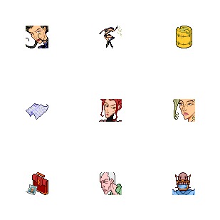 Aeon Flux icon sets preview