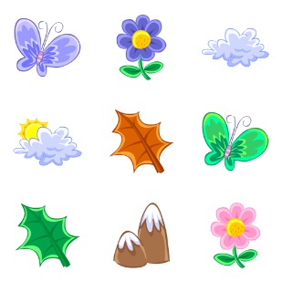 Nature icon sets preview