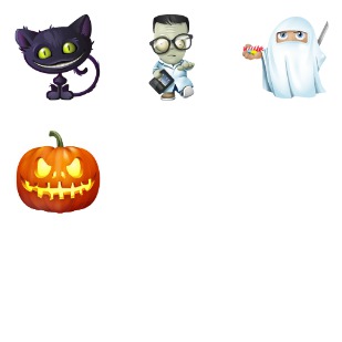 Halloween icon sets preview