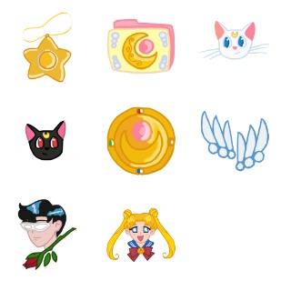 Sailor Moon Pack icon sets preview