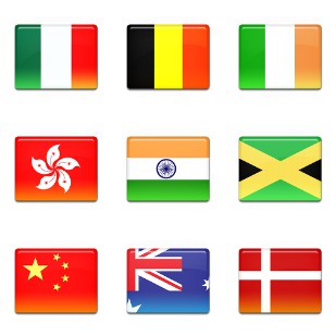 Flag 2 icon sets preview